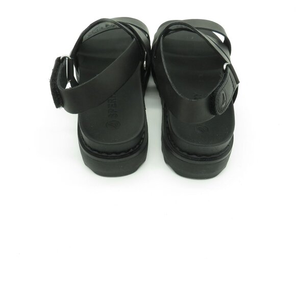 Sperry Womens Black Strappy Platform Sandals Adjustable Ankle Strap 6 NEW - Picture 4 of 8